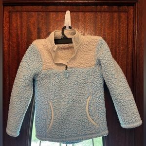 Girls fleece, white /blue. Wonder Nation. Size 6/6x.